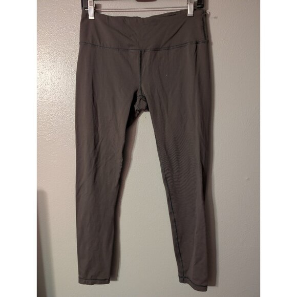 90 Degree by Reflex Gray High Rise Leggings Size L Nylon Spandex 28x28 - Picture 2 of 8